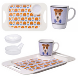 One Handled Mug Lid & Tray Bundle - Dog