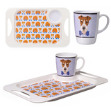 1 Handled Mug & Tray Set - Dog