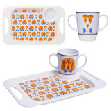 Two Handled Mug & Tray Set - Dog