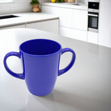 Two Handled Mug - Blue - Pack of 2