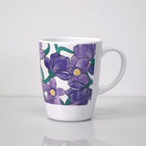 1 Handled Mug - Purple Floral - Single