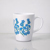 1 Handled Mug - Light Blue Floral - Single