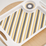 1 Handled Mug & Tray Set - White