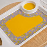 1 Handled Mug & Tray Set - Yellow