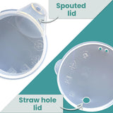 Mug, Lid & Tray Bundle - Blue Floral