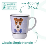 1 Handled Mug & Tray Set - Dog