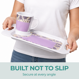 1 Handled Mug & Tray Set - Lilac