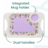 1 Handled Mug & Tray Set - Lilac