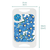 1 Handled Mug & Tray Set - Blue Floral