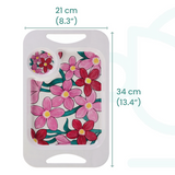 1 Handled Mug & Tray Set - Pink Floral