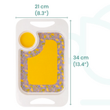 1 Handled Mug & Tray Set - Yellow