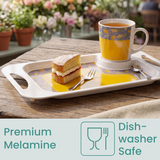 1 Handled Mug & Tray Set - Yellow