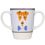 Two Handled Mug - Dog - Pack of 2