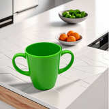Two Handled Mug - Green - Pack of 2
