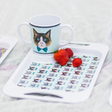 Mug, Lid & Tray Bundle - Cat