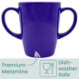 Two Handled Mug - Purple - Pack of 2