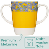 Two Handled Mug - Yellow