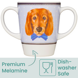 Two Handled Mug - Dog - Pack of 2