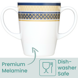 Two Handled Mug - White - Pack of 2
