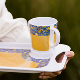 Two Handled Mug - Yellow