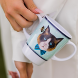 Two Handled Mug - Cat