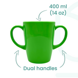 Two Handled Mug - Green