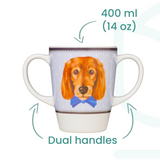 Two Handled Mug - Dog - Pack of 2