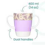 Two Handled Mug - Lilac - Pack of 2
