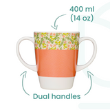 Two Handled Mug - Peach