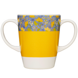 Two Handled Mug - Yellow - Pack of 2