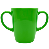 Two Handled Mug - Green - Pack of 2