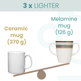 Two Handled Mug - White - Pack of 2