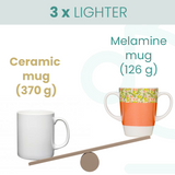 Two Handled Mug - Peach - Pack of 2
