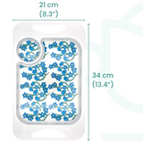 Mug, Lid & Tray Bundle - Light Blue Floral