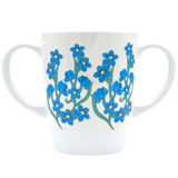 Mug, Lid & Tray Bundle - Light Blue Floral