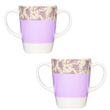 Two Handled Mug - Lilac - Pack of 2