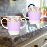 Two Handled Mug - Lilac - Pack of 2