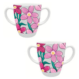 Two Handled Mug - Pink Floral - Pack of 2