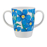 Mug, Lid & Tray Bundle - Blue Floral
