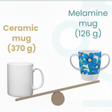 Two Handled Mug - Blue Floral - Pack of 2
