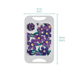 Small Snack Tray - Purple Floral