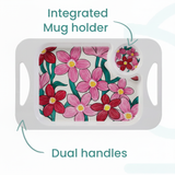 Small Snack Tray - Pink Floral