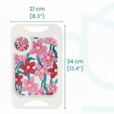 Small Snack Tray - Pink Floral