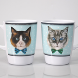 1 Handled Mug - Cat - Pack of 2