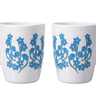One Handled Mug - Light Blue Floral - Pack of 2