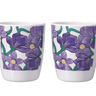 One Handled Mug - Purple Floral - Pack of 2