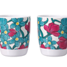 One Handled Mug - Teal Cerise Floral - Pack of 2