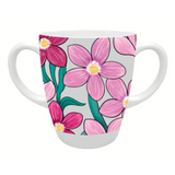 Two Handled Mug - Pink Floral - Pack of 2
