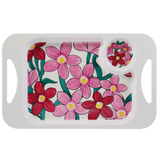 Small Snack Tray - Pink Floral
