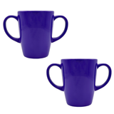 Two Handled Mug - Blue - Pack of 2